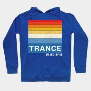 Trance 135-150 BPM EDM Dance Music Retro Style Hoodie